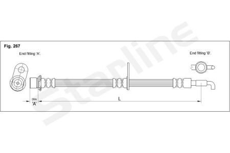 HA ST.1189 STARLINE Тормозной шланг