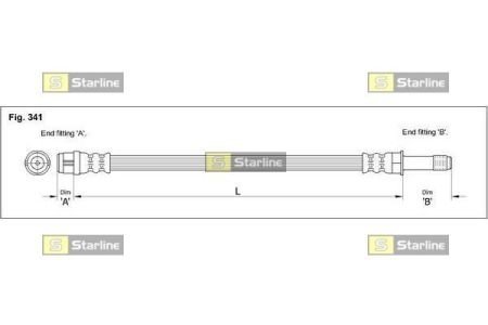 HA ST.1200 STARLINE Тормозной шланг