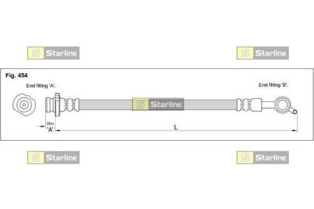 HA ST.1204 STARLINE Тормозной шланг