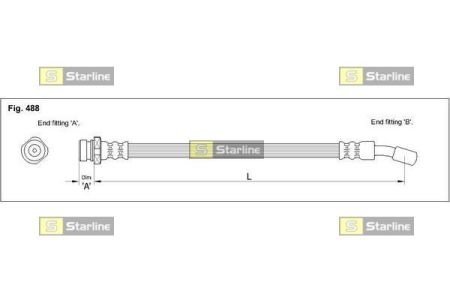 HA ST.1224 STARLINE Гальмівний шланг