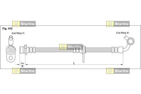 HA ST.1241 STARLINE Тормозной шланг