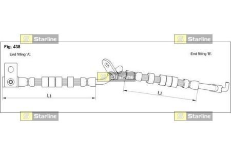 HA ST.1246 STARLINE Тормозной шланг