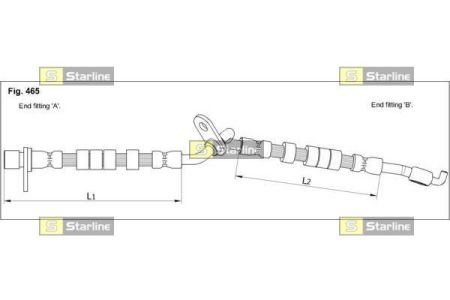 HA ST.1249 STARLINE Тормозной шланг