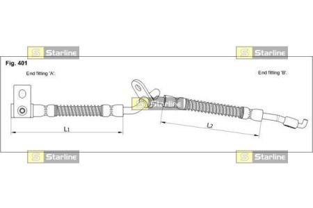 HA ST.1251 STARLINE Тормозной шланг