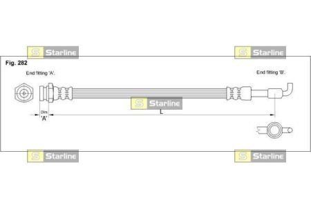 HA ST.1253 STARLINE Тормозной шланг