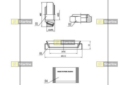 LO 00741 STARLINE Підшипник колісний