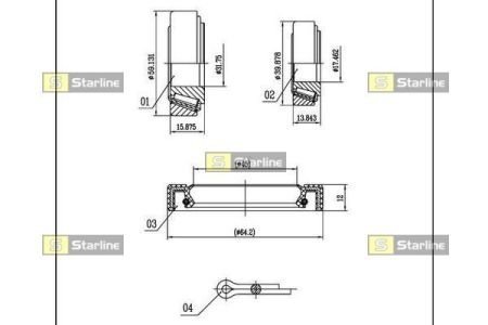 LO 00756 STARLINE Подшипник колесный