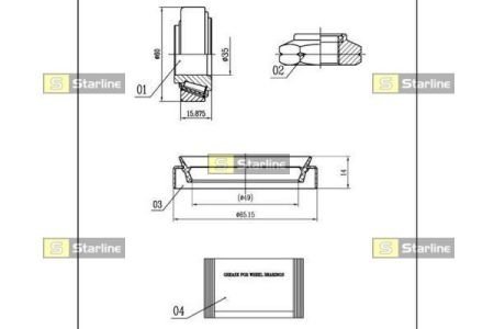 LO 00897 STARLINE Подшипник колесный