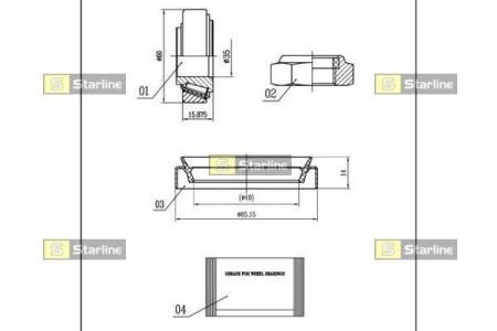 LO 00898 STARLINE Подшипник колесный