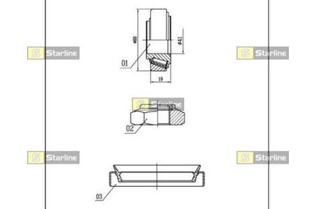 LO 00919 STARLINE Подшипник колесный