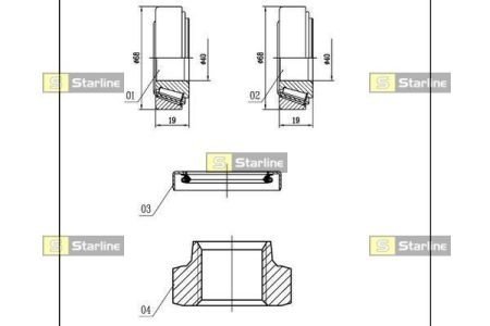 LO 01324 STARLINE Підшипник колісний