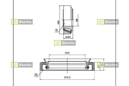 LO 01433 STARLINE Подшипник колесный