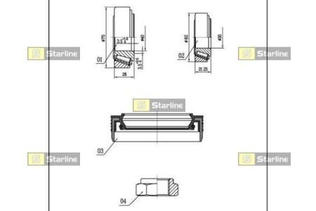 LO 03430 STARLINE Подшипник колесный