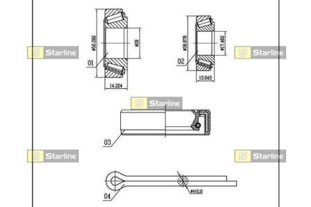 LO 03519 STARLINE Подшипник колесный