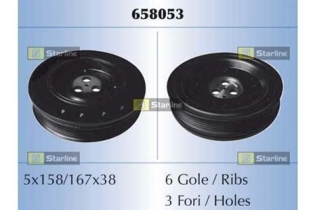 RS 658053 STARLINE Шкив ремня