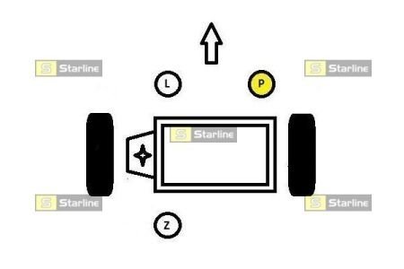 SM 0004 STARLINE Опора двигателя/КПП