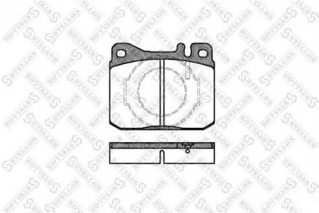 021 040-SX STELLOX Колодки гальмівні Mercedes 123/126 2.0-3.0 79-85 17,