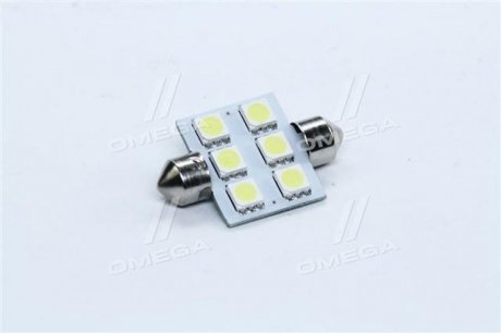 tmp-11T11-24V TEMPEST Лампа LED Софітні C5W 24V T11x36-S8.5 (6 SMD size5050) <TEMPEST>