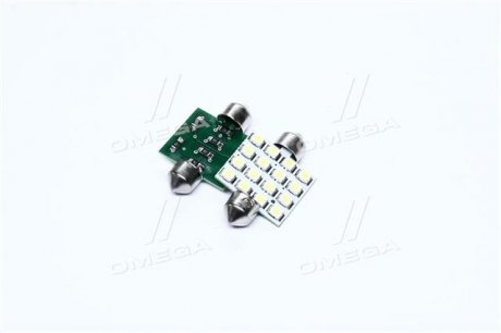 tmp-19T11-12V TEMPEST Лампа LED Софитные C5W 12V T11x36-S8.5 (16 SMD 2835) WHITE <TEMPEST>