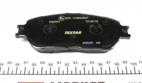 2385501 TEXTAR Комплект гальмівних колодок TEXTAR 2385501