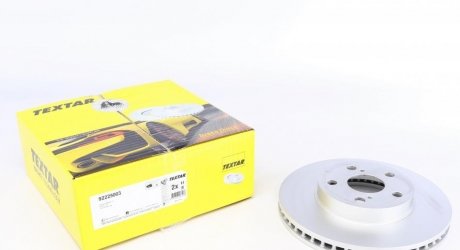 92225003 TEXTAR Диск гальмівний (передній) Toyota Prius 08- (255x25) PRO TEXTAR 92225003