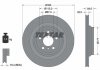 92254505 TEXTAR Диск тормозной (задний) MB M-class (W166) 11-16/GLE (W166) 15-18 (330x22) PRO+ TEXTAR 92254505 (фото 2)