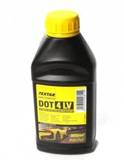 95006100 TEXTAR тормозная жидкость DOT4 LV 1/2L TEXTAR 95006100