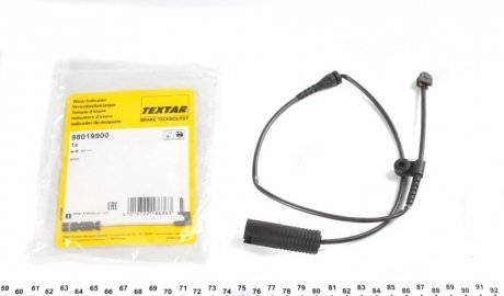 98019900 TEXTAR Датчик зносу гальмівних колодок TEXTAR 98019900