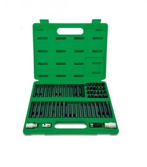 GCAI6003 Toptul Набор бит TORX, HEX, SPLINE, RIBE, SQ 60ед. TOPTUL GCAI6003(TOPTUL)