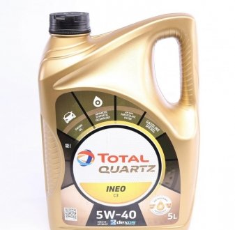 213790 TOTAL Олива моторна Quartz Ineo C3 5W40 (5 Liter) TOTAL 213790