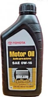 0027916qte TOYOTA Масло моторное Toyota / Lexus / Daihatsu Motor Oil 0W-16 (1 л)