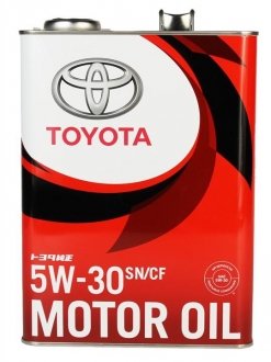 08880-10705 TOYOTA Мастило моторное 5w30 SN/GF-5 TOYOTA 4л.