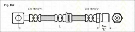 815024130 TRISCAN Тормозной шланг Opel Vectra B передний