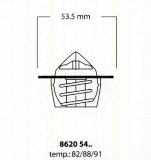 86205488 TRISCAN Термостат Citroen/Peugeot 88C 1.0-1.6 87-