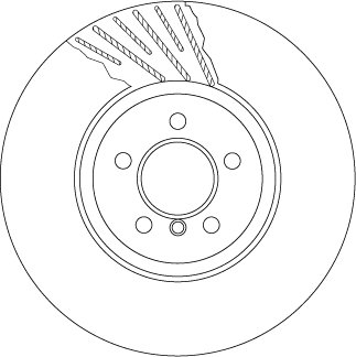 DF6614S TRW Диск тормозной BMW 5 (F07,F10)/ 7(F01,F02) "FR "D=374mm "08>>