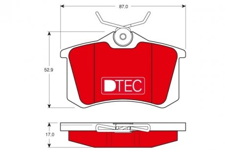 GDB1330DTE TRW Гальмівні колодки дискові AUDI/CITROEN/FORD/PEUGEOT/SEAT/SKODA/VW