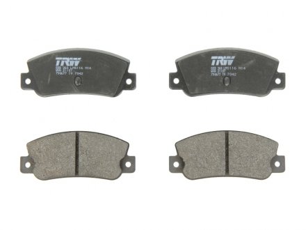 GDB360 TRW Колодки тормозные задние дисковые FIAT CROMA 86-96, LANCIA DEDRA 89-99