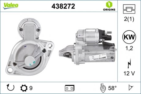 438272 Valeo Стартер VALEO 438272