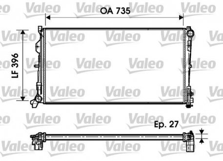 732956 Valeo Радиатор