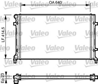 734332 Valeo Радиатор системы охлаждения