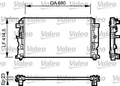 734926 Valeo Радиатор