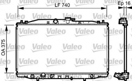 735050 Valeo Радіатор охолоджування