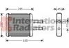 81006059 Van Wezel Радіатор обігрівача CHEVROLET Epica (V250), Evanda (V200) (Van Wezel) (фото 3)