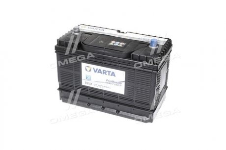 605 102 080 VARTA Акумулятор 105Ah-12v VARTA PM Black(H17) (330х172х240), L,EN800 клеми по центру