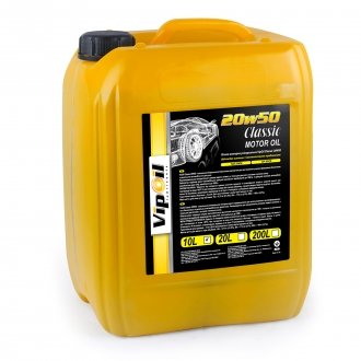 0252403 VIPOIL VipOil Classic 20W-50 SF/CD, 10L