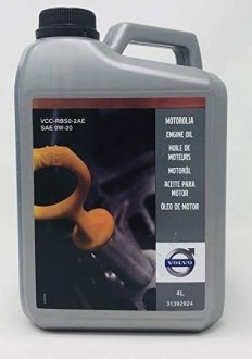 31392924 VOLVO Масло моторное синтетическое Volvo "ENGINE OIL 0W-20", 4л