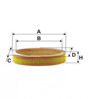 WA6005 WIX FILTERS Фильтр воздушный