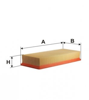 WA6166 WIX FILTERS Фільтр повітряний