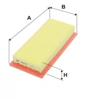 WA6271 WIX FILTERS Фільтр повітряний AP095/WA6271 (вир-во WIX-FILTERS UA)