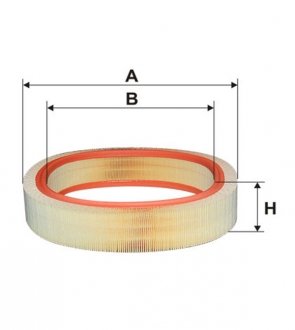 WA6379 WIX FILTERS Фільтр повітряний MB 124 AR037/WA6379 (вир-во WIX-FILTERS)